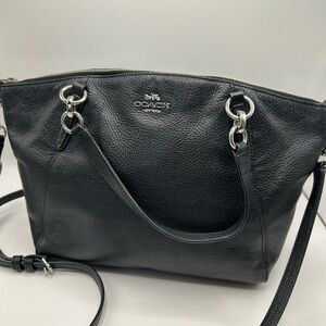 Coach F28993 Kelsey leather handbag -black.